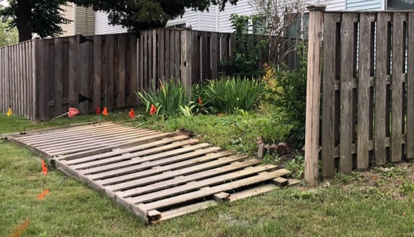Before fence repair 2